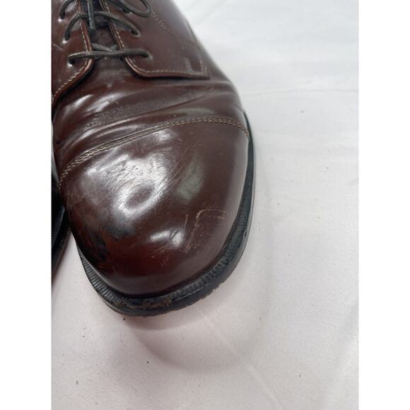 Cole Haan Caldwell Burgundy Leather Cap toe Oxfords Shoes Men's Size 9.5 - Picture 10 of 13